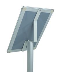 STOJAK METALOWY Z RAMKĄ ALUMINIOWĄ NA ULOTKI A3 (42x29,7cm), h100cm ,OWZ, PLEKSI , UKŁAD PIONOWY