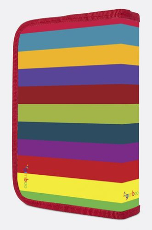 Piórnik szkolny GIMBOO Vip Art Cat z wyposażeniem, 1 komora, 2 przekładki, mix kolorów