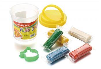 Ciastolina KEYROAD, 5szt., z foremkami, mix kolorów