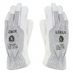 Rękawice TK LEMUR, rozm. 8, szare