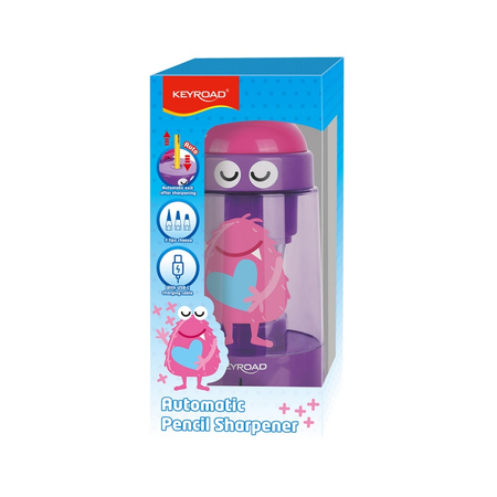 Temperówka elektryczna KEYROAD, USB, pojedyncza, fioletowa