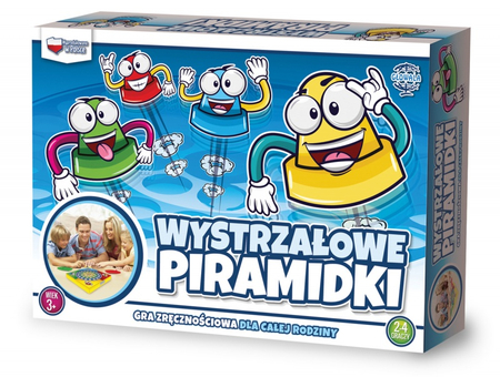Gra zręcznościowa GŁOWALA, wystrzałowe piramidki, 235x245x60mm