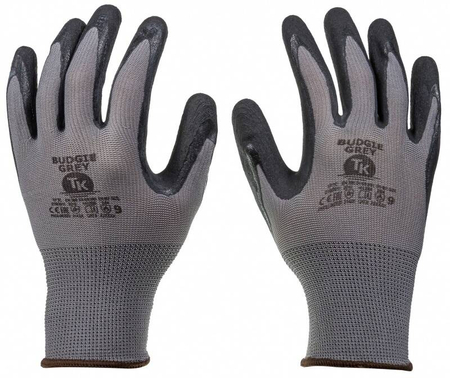 Rękawice TK BUDGIE, rozm. 8, szare