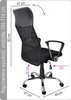 Fotel biurowy OFFICE PRODUCTS Corfu, czarny, 23023331-05