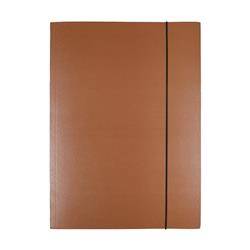 Teczka z gumką OFFICE PRODUCTS Natura, karton/lakier, A4, 300gsm, 3-skrz., mix kolorów