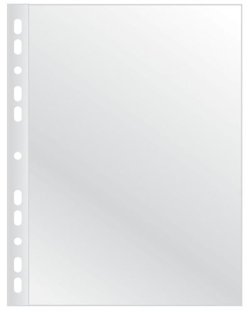 Koszulki na dokumenty Q-CONNECT, PP, A4, krystal, 100mikr., 100szt.