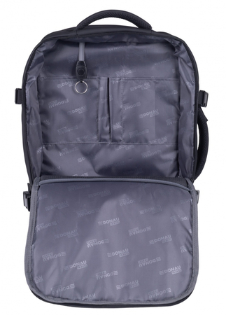 Plecak DONAU TRAVEL Prague, 17", 32l, USB + kabel, czarny