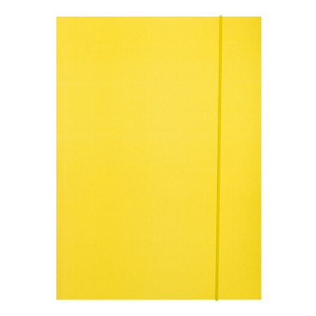 Teczka z gumką OFFICE PRODUCTS, Fluo soft touch, karton/lakier, A4, 320gsm, 3-skrz., mix kolorów