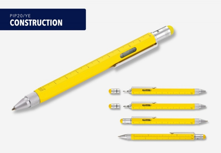 Długopis wielozadaniowy TROIKA Construction, żółty