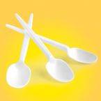 Łyżeczka plastikowa OFFICE PRODUCTS, 12cm, 100 szt., biała