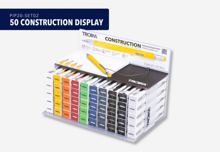 Display długopisów wielozadaniowych TROIKA Construction, 50 szt.