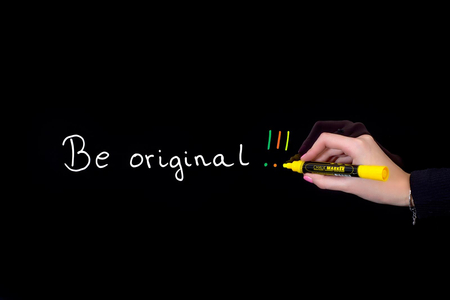 Marker kredowy MEMOBE, okrągła końcówka, kolor pomarańczowy neon, op. blister