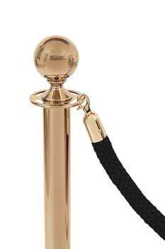 Border pleciony czarny - klamra złota