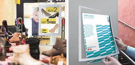 RAMKA MAGNETIC A4 - SREBRNA