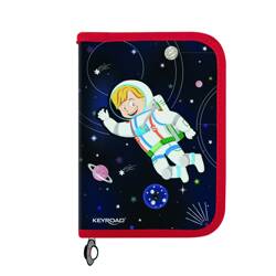 Piórnik KEYROAD, wyposażony, 42 elementy, mix kolorów