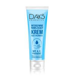 Krem do rąk i paznokci DAYS COSMETICS, intesywnie nawilżający z witaminą A, E i pantenol, 125 ml