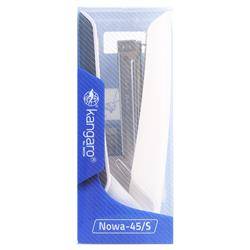 Zszywacz KANGARO Nowa-45, zszywa do 25 kartek, plastikowy, w pudełku PP, beżowy