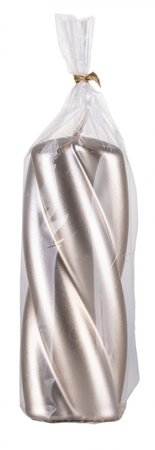 Świeca słupek DONAU HOME Laval, 50x130mm, szampan