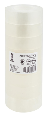 Taśma klejąca MemoBe 18mm x 30m , 8 sztsłupek