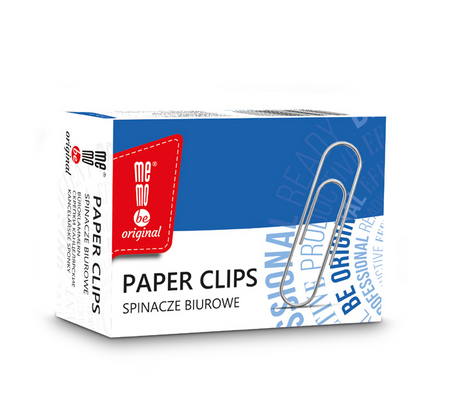Spinacze biurowe 50 mm Memobe 100 szt.op. kartonowe
