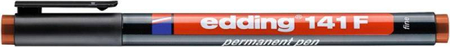 Foliopis permanentny e-141 F EDDING, 0,6mm, brązowy