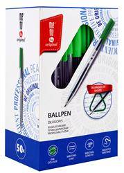 Długopis biurowy przezroczysty 1 mm MemoBe zielony