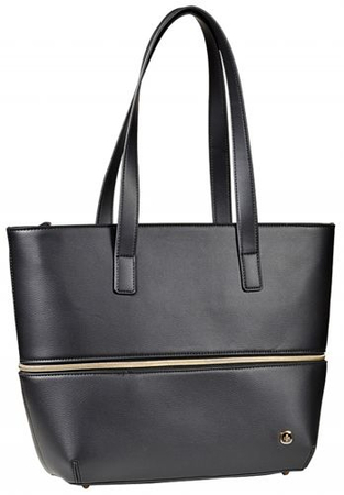 Torebka damska WENGER Eva 13", 410x300x110mm, czarna z motywem kwiatowym