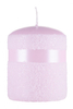 Świeca słupek DONAU HOME Milo, 70x90mm, róż perła