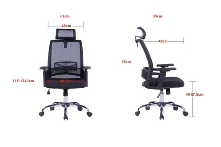 Fotel biurowy OFFICE PRODUCTS Mykonos, czarny