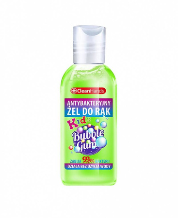 Antybakteryjny żel do rąk CLEAN HANDS, guma balonowa, 50 ml