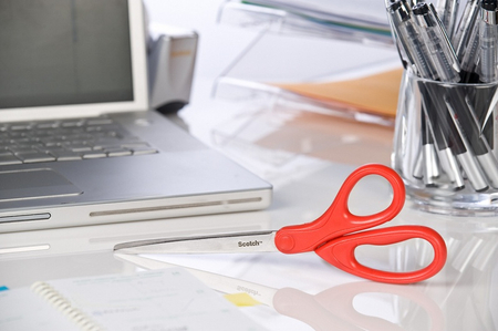 Nożyczki uniwersalne SCOTCH®, 18cm, czerwone