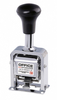 Numerator automatyczny OFFICE PRODUCTS, 6 cyfr, wys. liczb 4-4,5mm, srebrny
