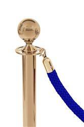 Border pleciony niebieski - klamra złota