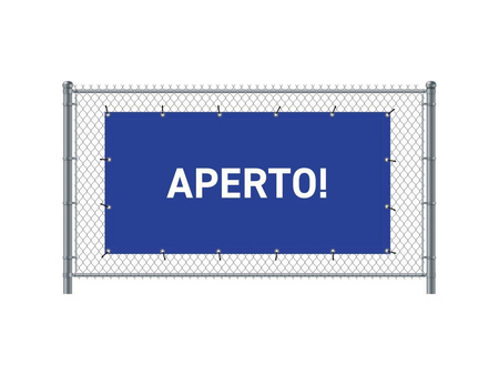 Fence Banner 200 x 100 cm Open Italian Green