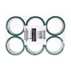 Taśma pakowa OFFICE PRODUCTS, 48mm x 50y, 36mic, EAN na 1szt., zielona