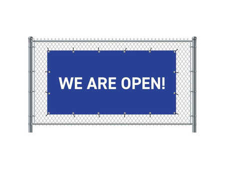Fence Banner 300 x 140 cm Open English Green