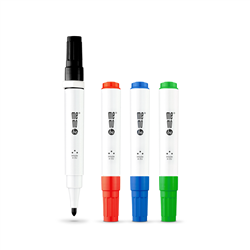 Marker do tablic suchościeralnych i flipchartów MemoBe MM350 końcówka okrągła 4-kol.op.kartonowe