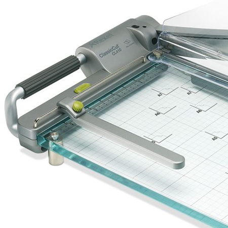 Gilotyna do papieru REXEL ClassicCut CL410 A4, dł. cięcia 39cm, srebrna