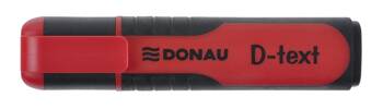 Zakreślacz DONAU D-Text, 1-5mm (linia), eurozawieszka, czerwony