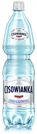Woda CISOWIANKA, lekko gazowana, butelka plastikowa 1,5l
