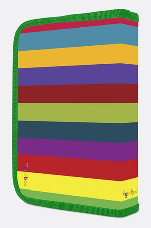 Piórnik szkolny GIMBOO Vip Art Cat z wyposażeniem, 1 komora, 2 przekładki, mix kolorów