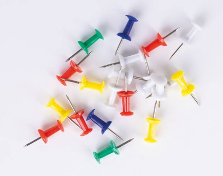 Pinezki beczułki OFFICE PRODUCTS, 50szt., mix kolorów