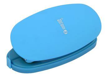 Dziurkacz MemoBe soft-touch niebieski  neonowy