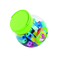 Temperówka plastikowa KEYROAD, podwójna, w tubie, mix kolorów