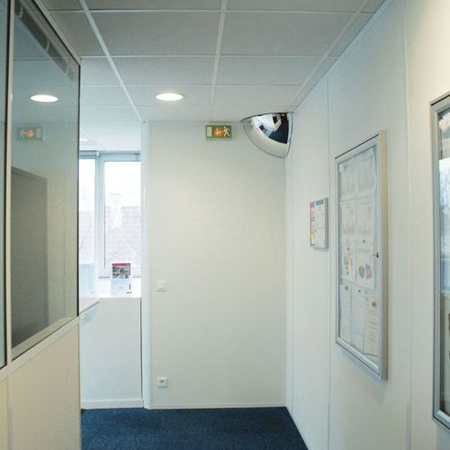 Lustra kontrolne narożne 1/8 kuli (Ø 800 mm 90°) PMMA