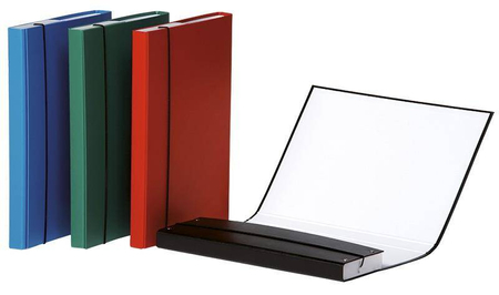 Teczka-pudełko z gumką DONAU, PP, A4/30, czarna