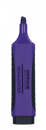 Zakreślacz OFFICE PRODUCTS z gumowym uchwytem, 2-5mm, fioletowy