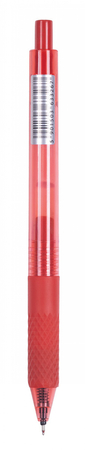 Długopis automatyczny żelowy OFFICE PRODUCTS,  gr. linii 0,25mm, dł. linii 1200m, czerwony