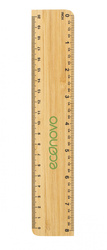 Linijka ECONOVO, 20cm, 100% z biodegradowalnego bambusa, naturalny