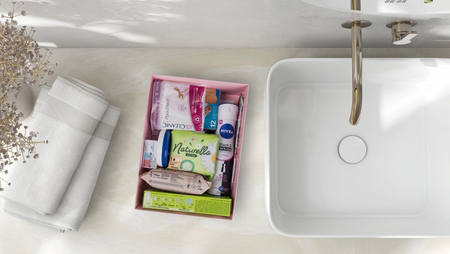 Zestaw higieniczny dla kobiet DONAU HOME, w pudełku, różowy